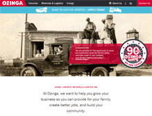 Tablet Screenshot of ozinga.com